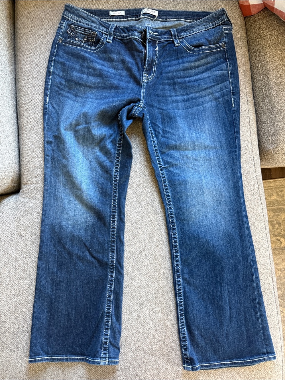 Vigoss Women's Medium Blue bootcut Jeans